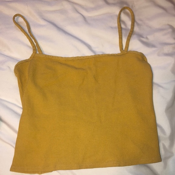 BRANDY MELVILLE yellow cropped tank - Picture 1 of 1